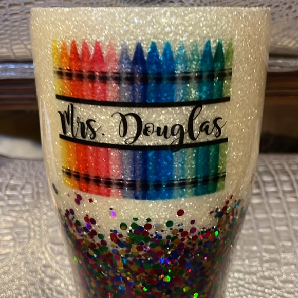 ALABAMA Glitter Tumbler with Red Accent - Picture 3 of 6